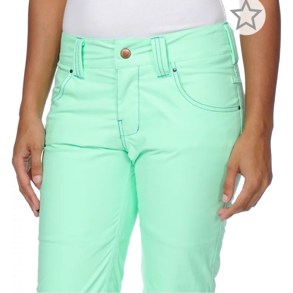 Aperture Kaleidoscope Mint 10K Stretch Snowboard Pants - Picture 4 of 12